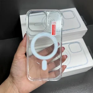 Clear Magnetic MagSafe Phone Case - a clear magnetic MagSafe case that combines protection with an elegant design