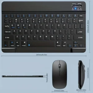 Wireless Keyboard and Mouse Set — Arabic and English Keycaps — a quiet office set with Arabic and English keycaps, ideal for working from home and for study