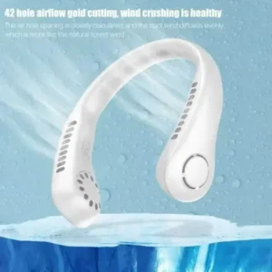 Bladeless Neck Fan 5000mAh — Surround Cooling — a bladeless neck fan that moves air around your face, ideal for outdoor work, travel and hot days