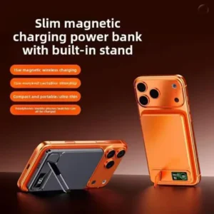 Magnetic Power Bank 10000 mAh 15W - a magnetic power bank that snaps onto your phone and charges it wirelessly with a 10000 mAh capacity