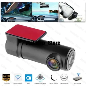 Screenless car camera with Wi-Fi that records clearly and sees well at night.