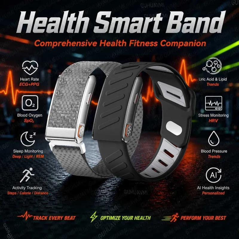 kuuy16.webp Fitness Band 10 AMOLED Display - a light fitness band that tracks your steps, heart rate and sleep with an 18-day battery