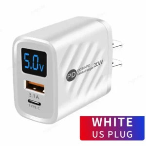 A 6-port charging station with a display to organise charging for all your devices in one place.