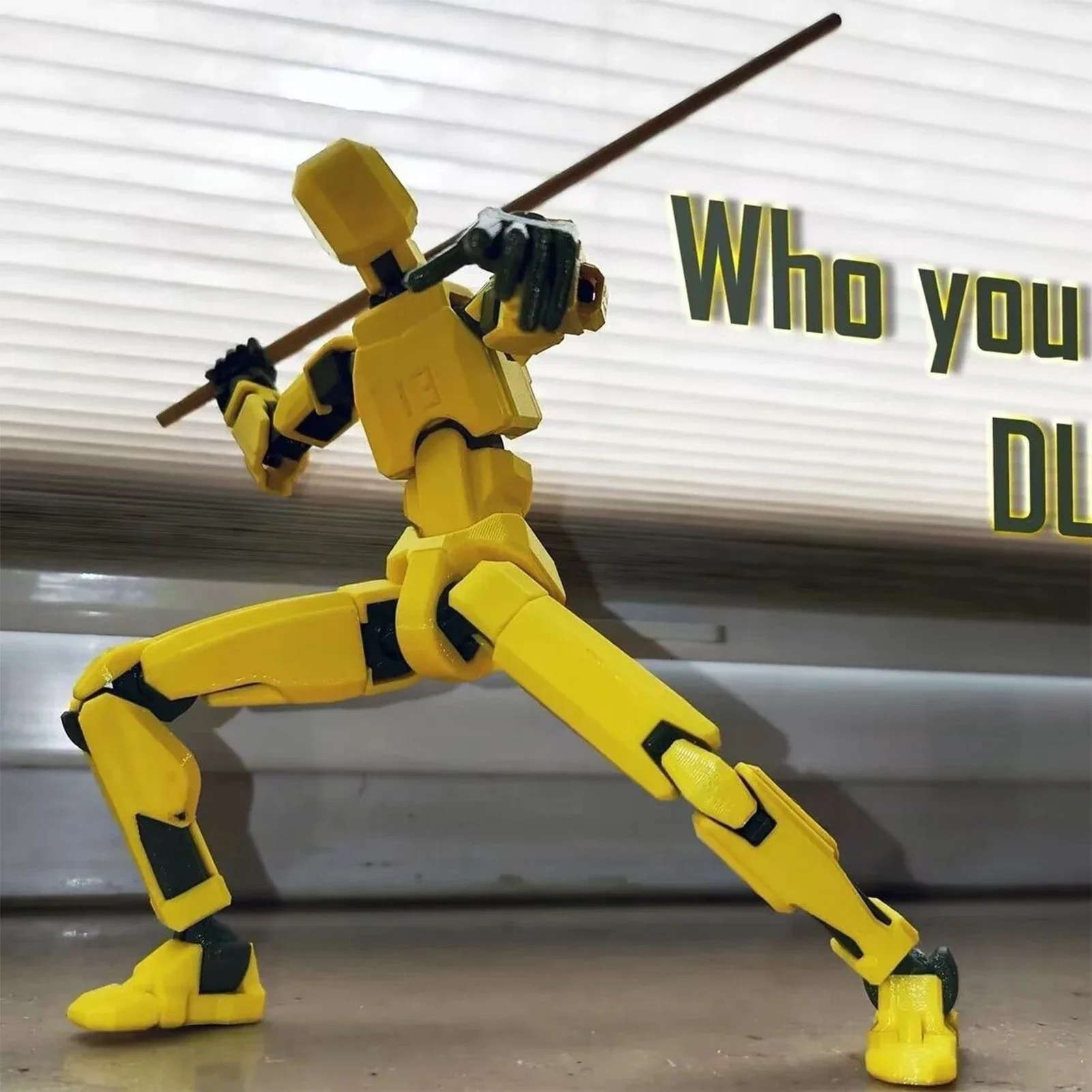 3D printed action figure with 13 movable joints