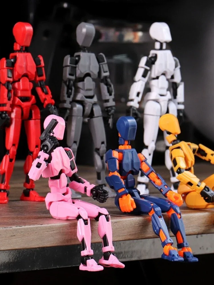 3D printed action figure with 13 movable joints
