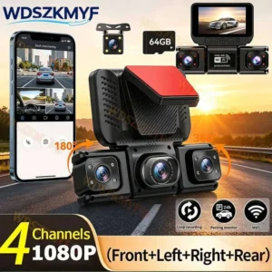 170-Degree Wide-Angle Dash Cam - a 170 degree wide-angle dash cam with clear recording and night vision