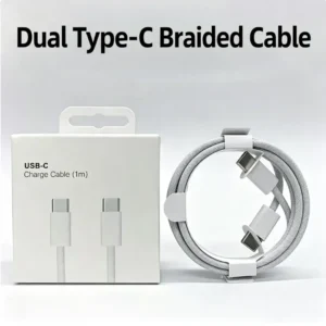 60W Fast Charging Cable - a 60W fast charging cable, 2 metres long, braided and cut-resistant for everyday use