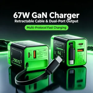 20W Single-Port Wall Charger with UK Plug — a fast 20W single-port wall charger with a UK plug.
