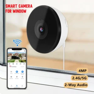 Indoor Security Camera 1080p 360 Rotation - a 1080p 360-degree camera that watches your home from your phone with clear night vision