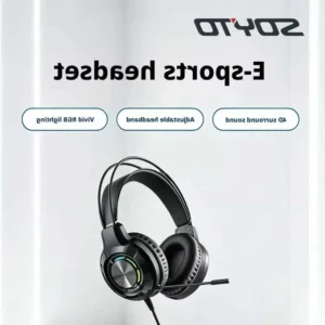 RGB Pro Wired Gaming Headset - a wired RGB Pro gaming headset with surround sound and a clear microphone