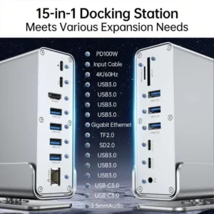 5-in-1 USB-C Docking Hub — a 5-in-1 hub that gives you back every port your modern laptop lost.